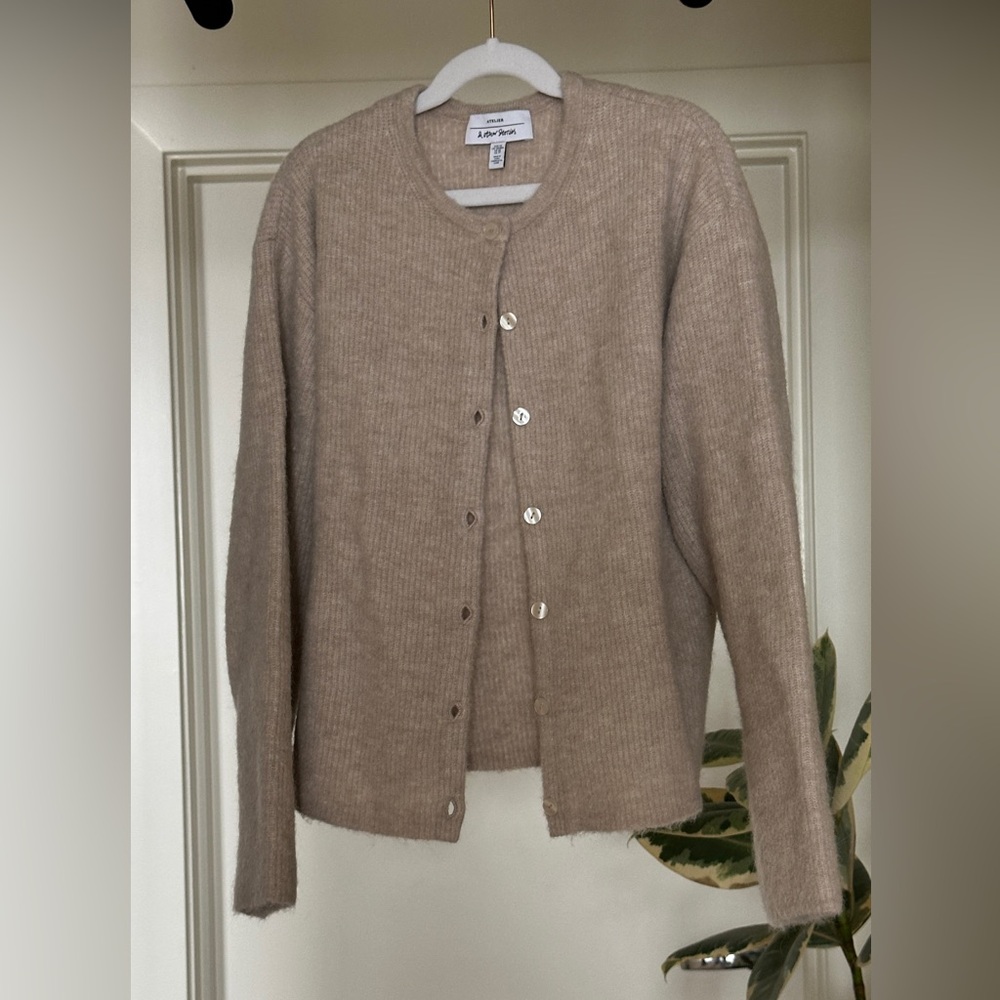 & other stories alpaca wool cardigan